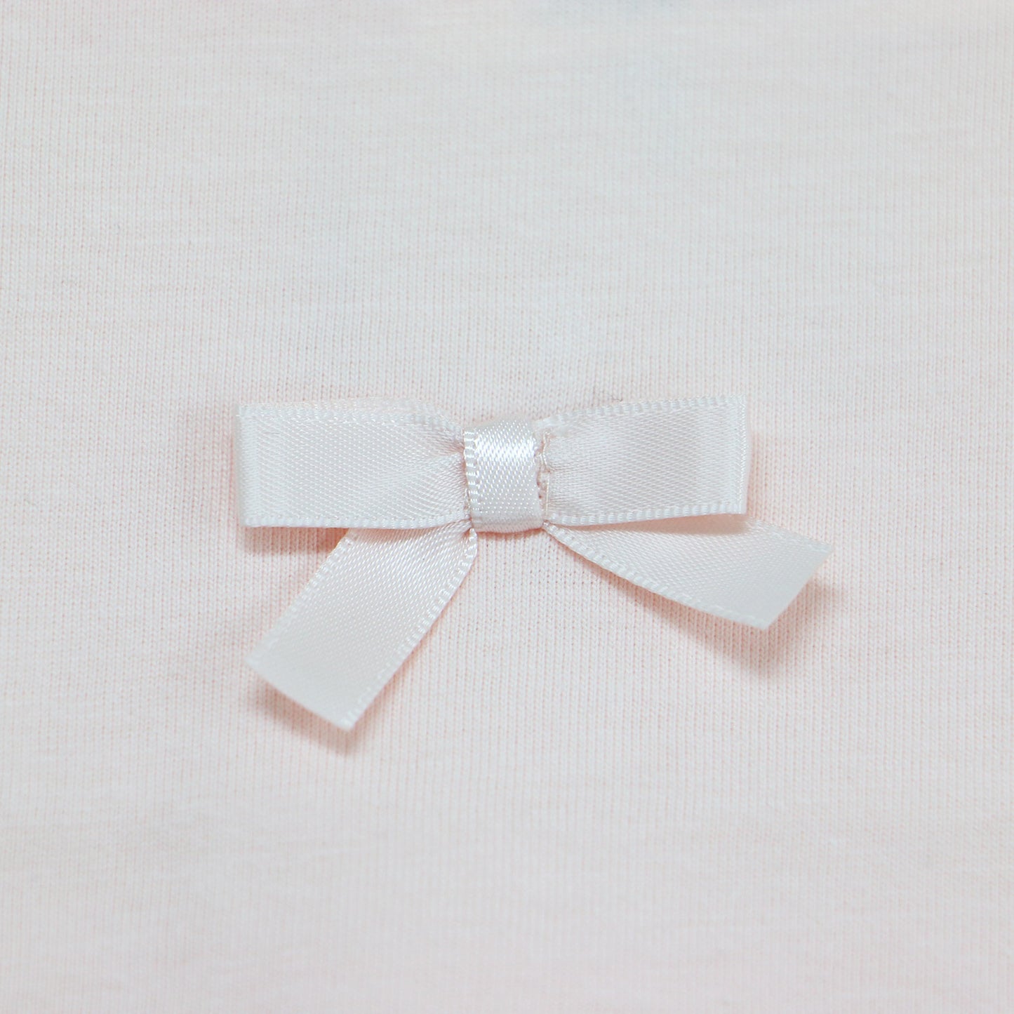 24春夏 リボンモチーフ Tシャツ / SMALL KNOTS T-SHIRT カットソー クルーネック 半袖 ショートスリーブ コットン