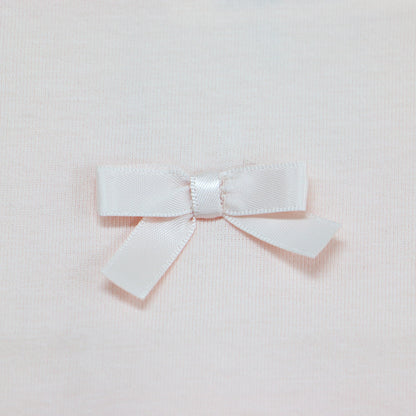 24春夏 リボンモチーフ Tシャツ / SMALL KNOTS T-SHIRT カットソー クルーネック 半袖 ショートスリーブ コットン