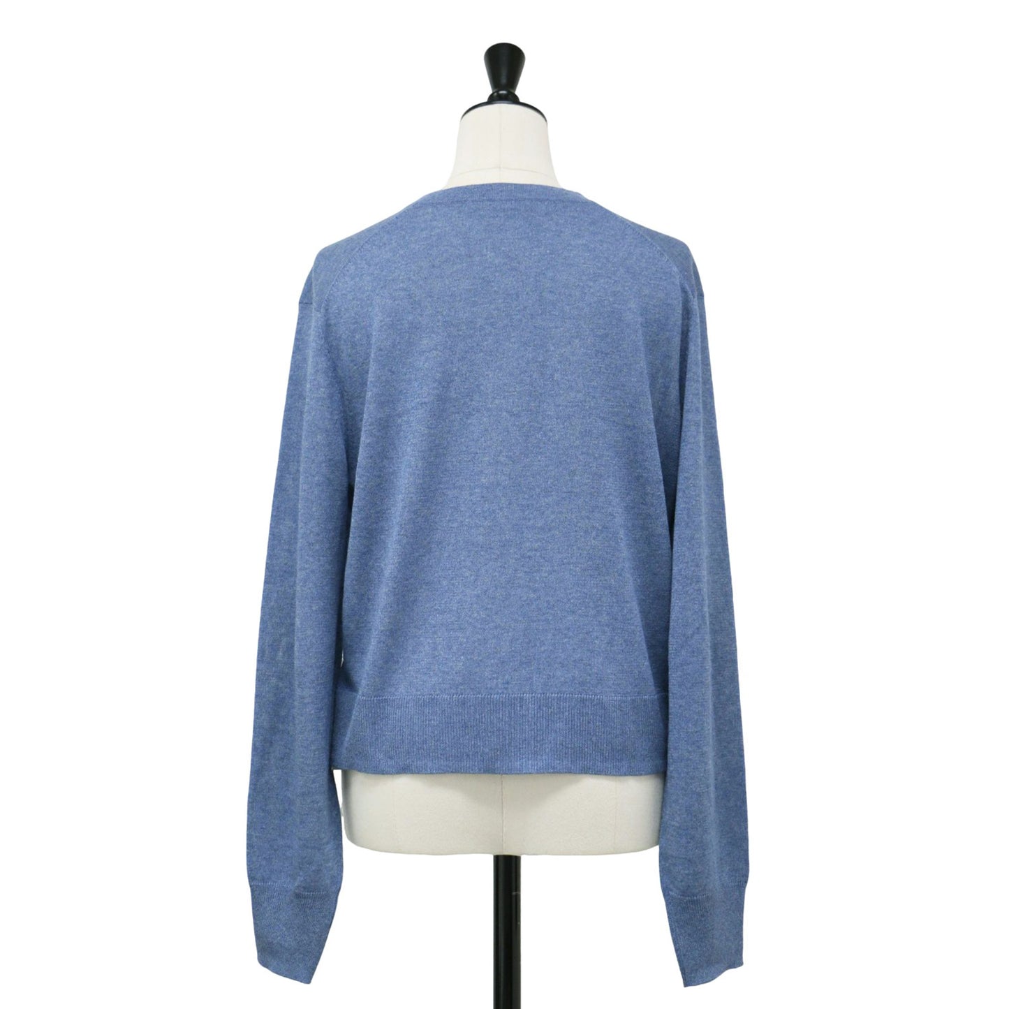 24春夏 クルーネック ショート丈 カーディガン / Sheer Knit Tesoro ニット 長袖 シアー