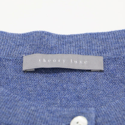 24春夏 クルーネック ショート丈 カーディガン / Sheer Knit Tesoro ニット 長袖 シアー
