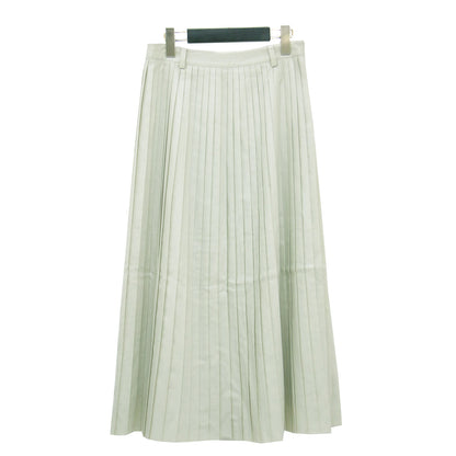 ウールプリーツ ロングスカート / Aライン フレア ベルトループ