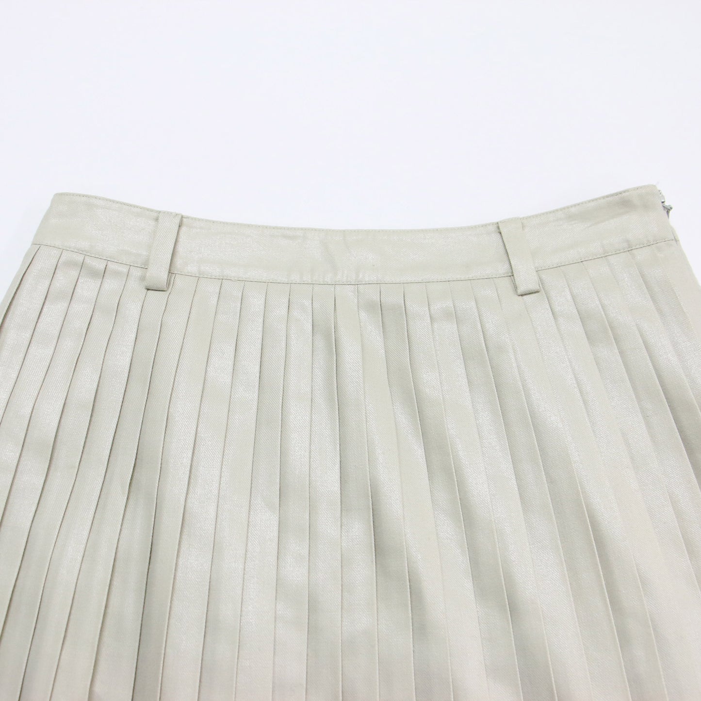 ウールプリーツ ロングスカート / Aライン フレア ベルトループ