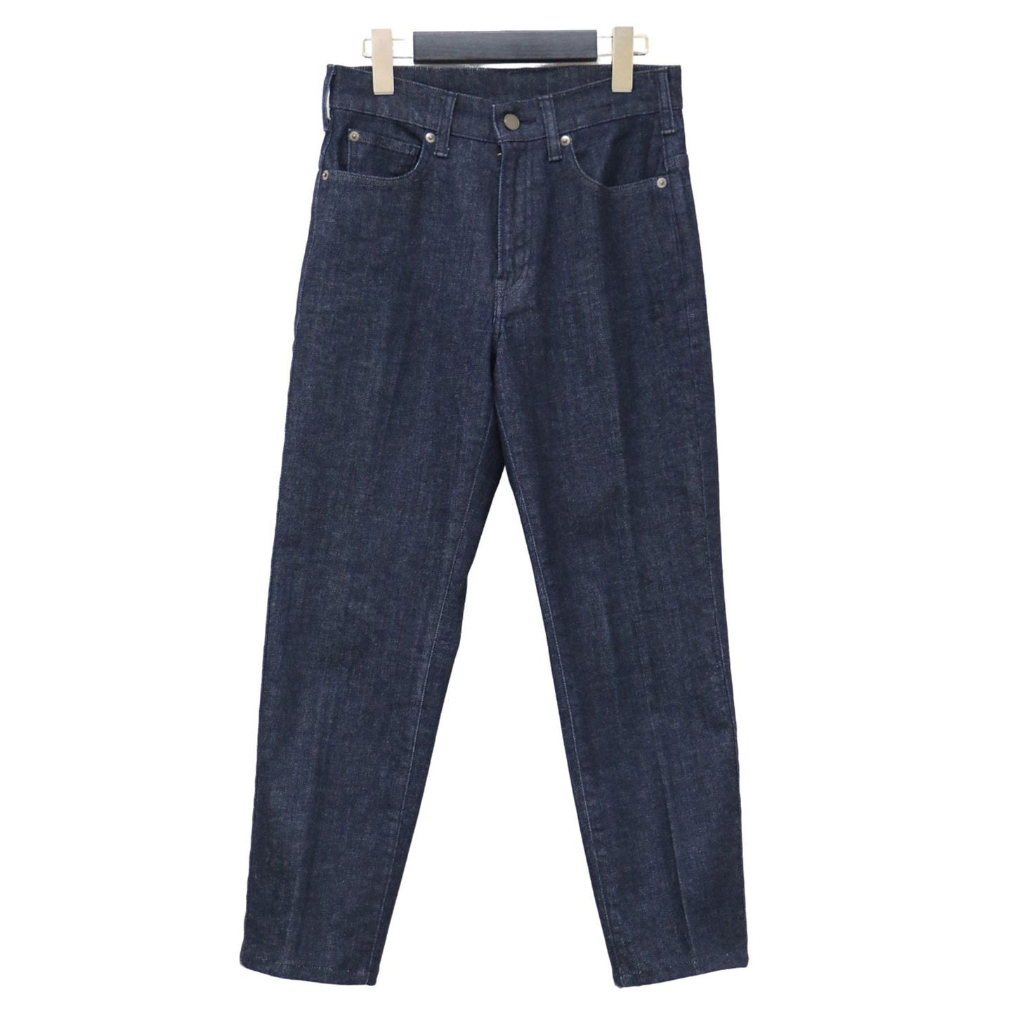 スリム テーパード デニムパンツ / CLEAN 11 CAROL D クロップド センタープレス ストレッチ ウォッシャブル