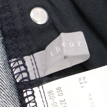 スリム テーパード デニムパンツ / CLEAN 11 CAROL D クロップド センタープレス ストレッチ ウォッシャブル