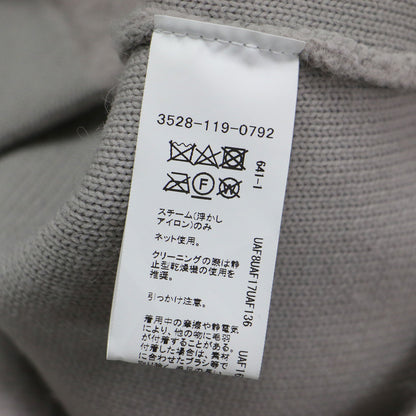 24秋冬 FOXブレンド セッケツ ノーカラー ニット カーディガン / ジャケット 長袖 クルーネック ワイド 比翼ボタン ウール