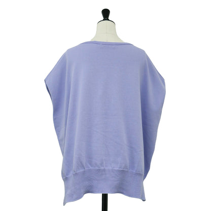 ハイゲージ ワイド ニット トップス / COTTON FIT フレンチスリーブ ストレッチ