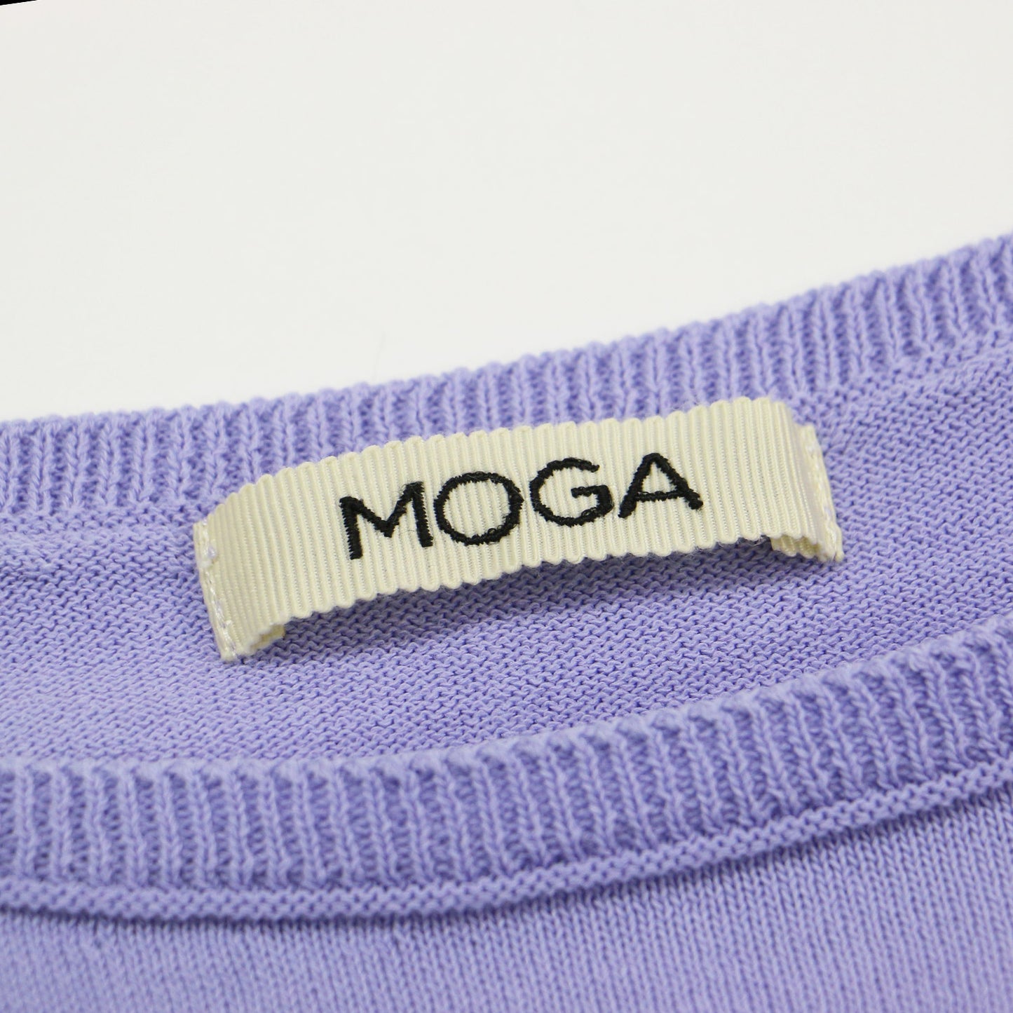 ハイゲージ ワイド ニット トップス / COTTON FIT フレンチスリーブ ストレッチ