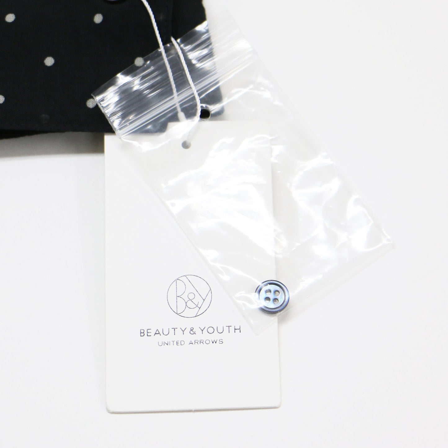 ドット バンドカラー シャツ / ブラウス 長袖 シアー タック