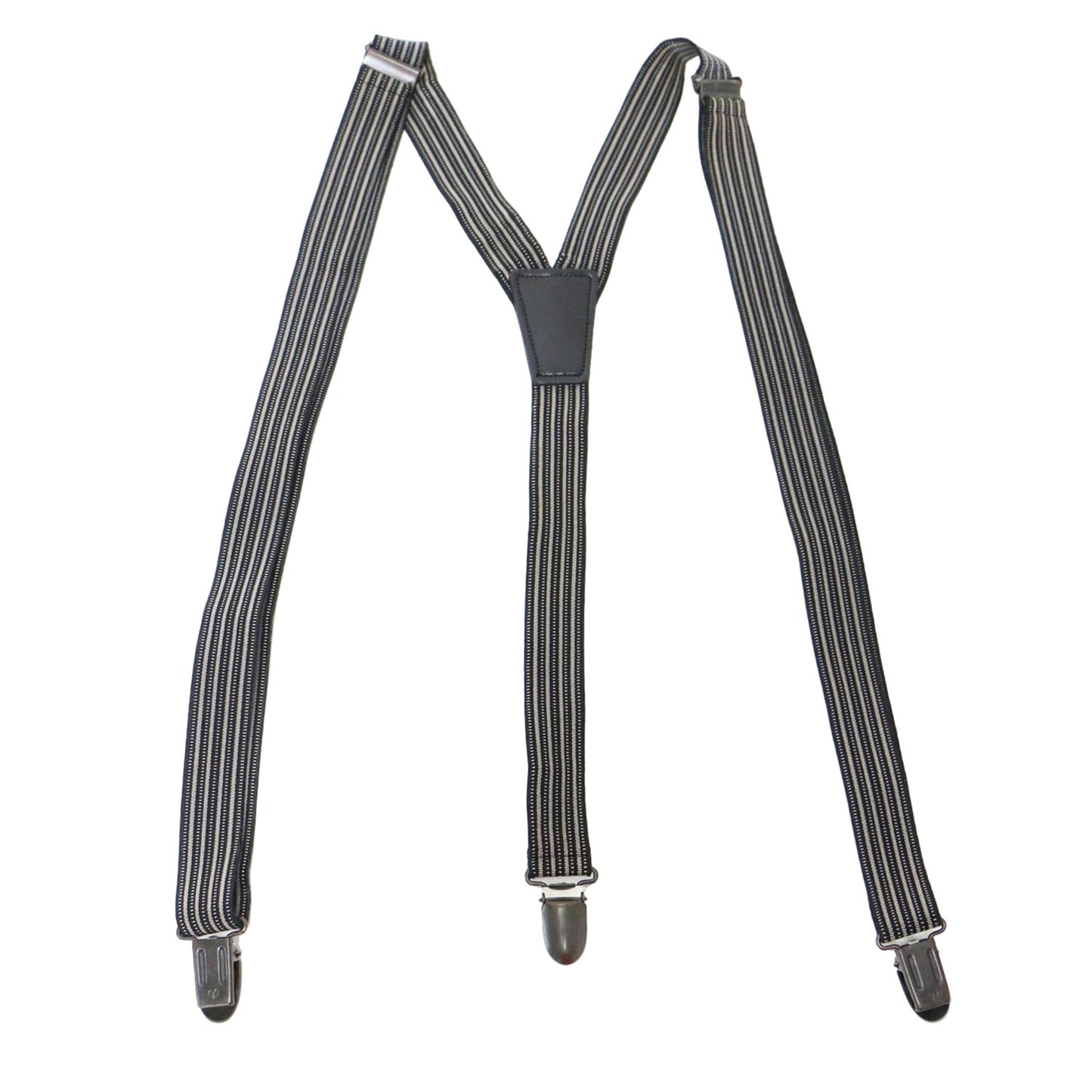 ストライプ サスペンダー / ゴム クリップ ヴィンテージ