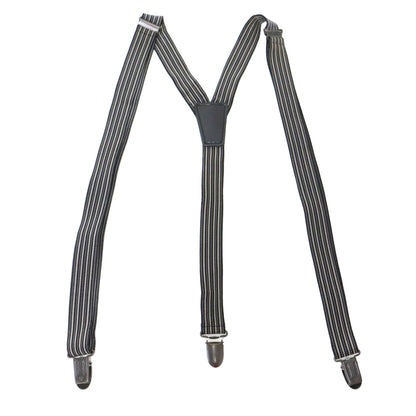 ストライプ サスペンダー / ゴム クリップ ヴィンテージ
