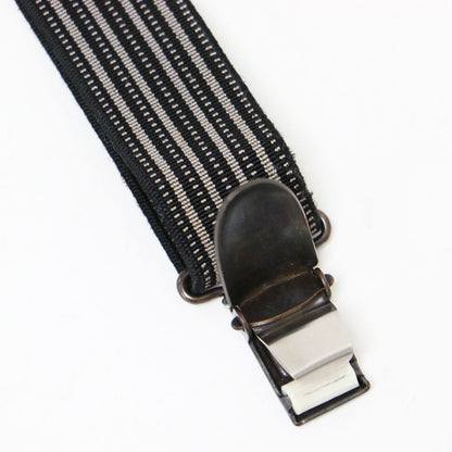 ストライプ サスペンダー / ゴム クリップ ヴィンテージ