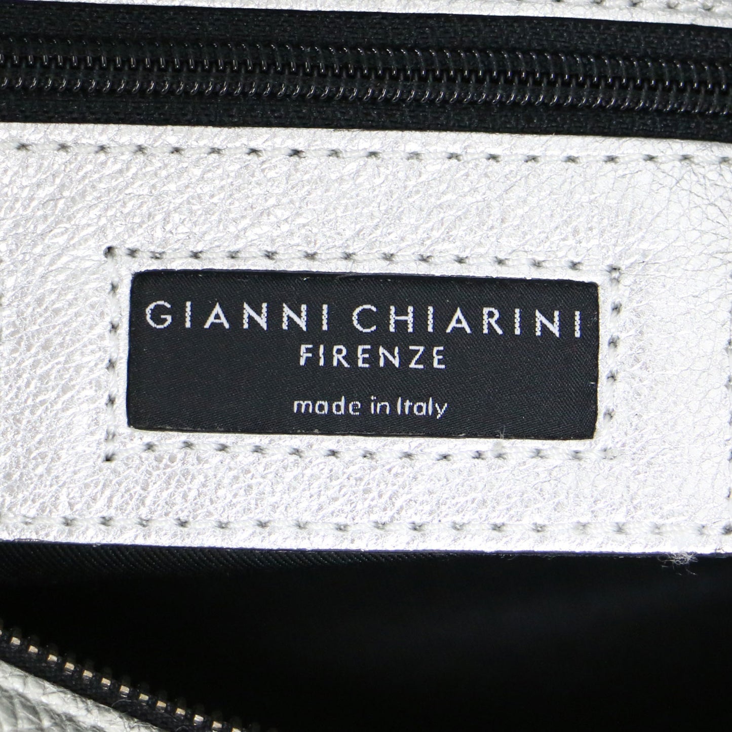 オリガミ ハンドバッグ / 2WAY ショルダーバッグ メタリック レザー 牛革