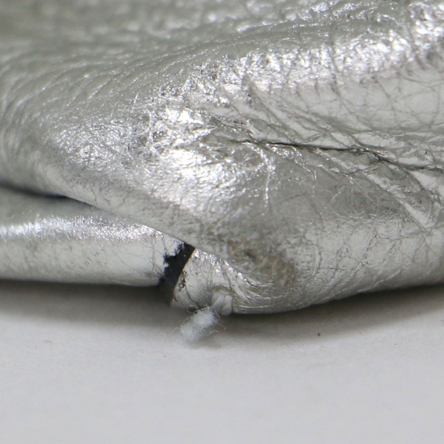 オリガミ ハンドバッグ / 2WAY ショルダーバッグ メタリック レザー 牛革