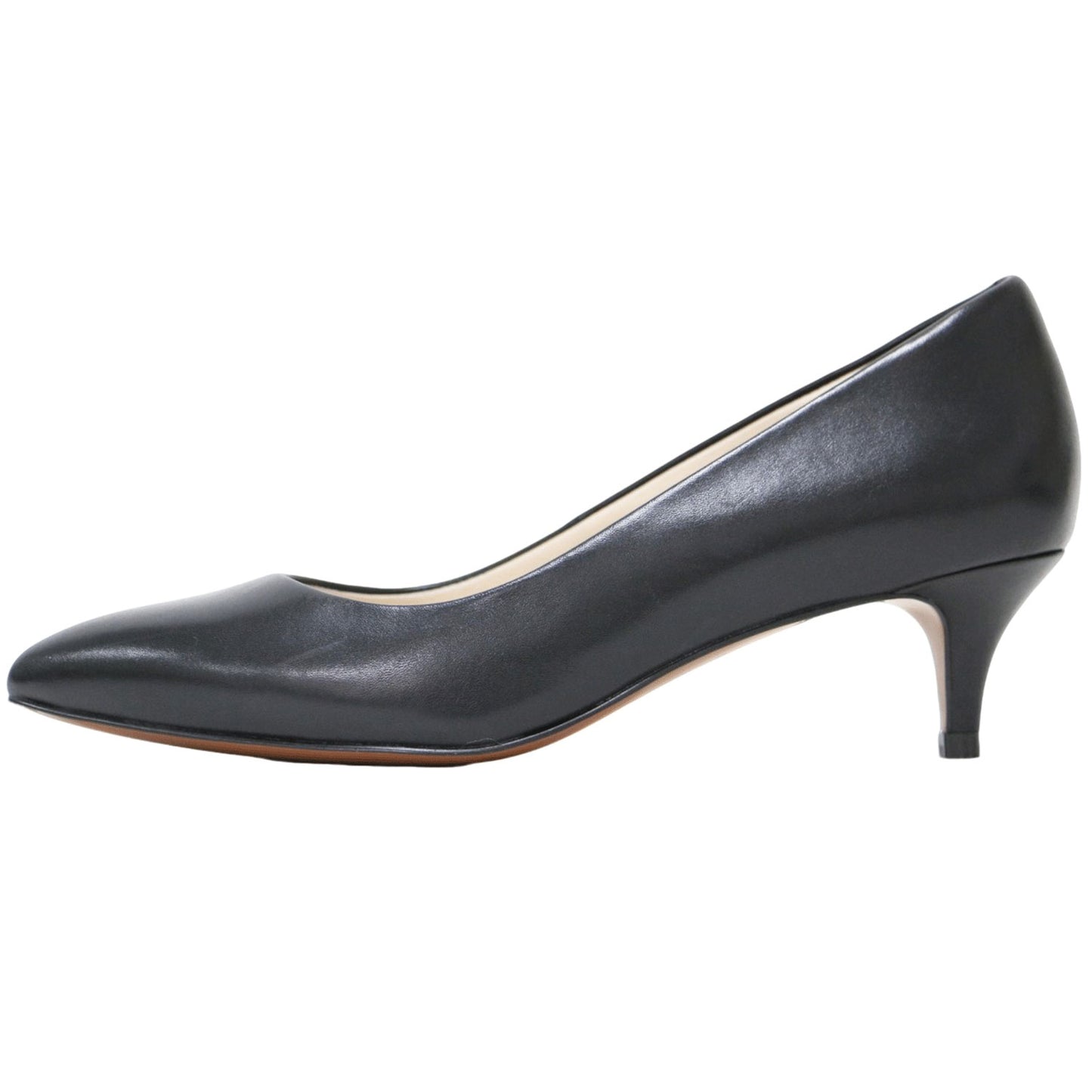 クインシー 45mm パンプス / ポインテッドトゥ ヒール カウレザー