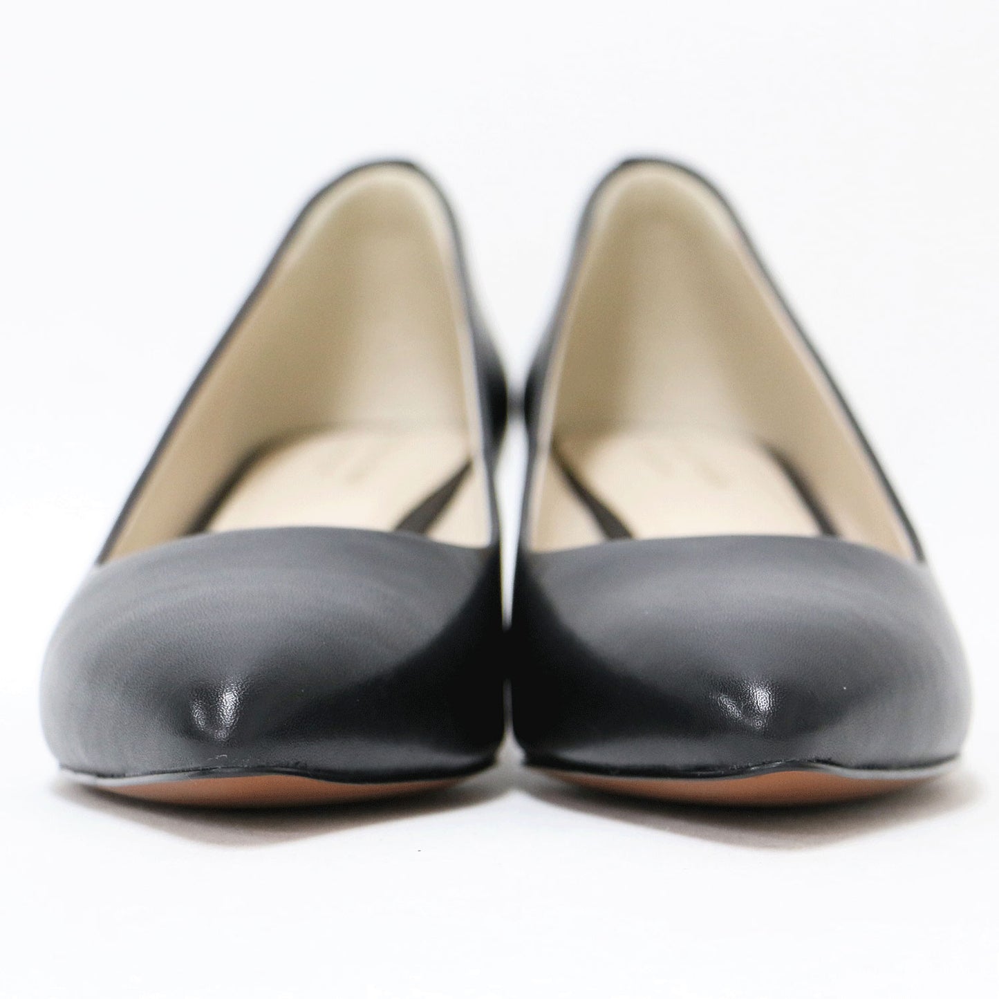 クインシー 45mm パンプス / ポインテッドトゥ ヒール カウレザー