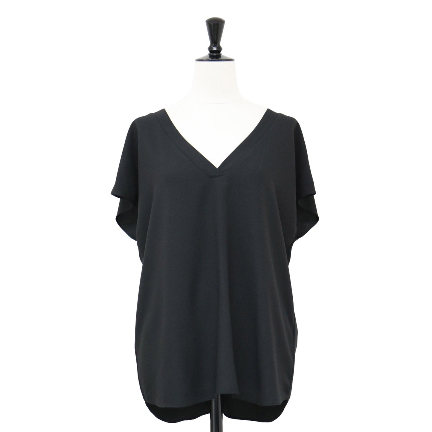 フレンチスリーブ ブラウス / SHALLOW.GGT ORWYN Vネック ウォッシャブル