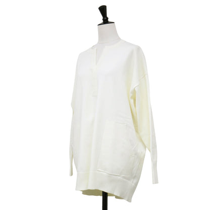 スキッパーネック プルオーバー / Snow Gracie ニット 長袖 ポケット ドロップショルダー ウォッシャブル