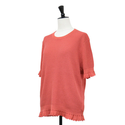 スカラップ ショートスリーブ ニット / Bristol Cotton Lace Trim PO サマーニット 半袖 コットン ナイロン