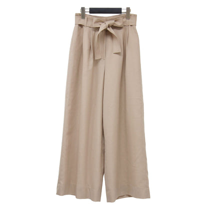 23秋冬 ライトカルゼ ベルテッド パンツ / ワイド 2タック Aライン ウール