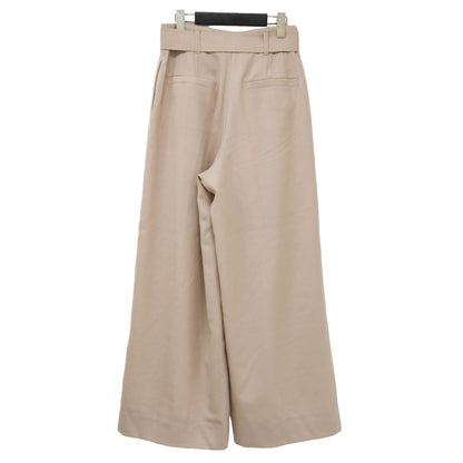 23秋冬 ライトカルゼ ベルテッド パンツ / ワイド 2タック Aライン ウール