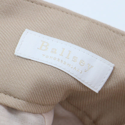 23秋冬 ライトカルゼ ベルテッド パンツ / ワイド 2タック Aライン ウール