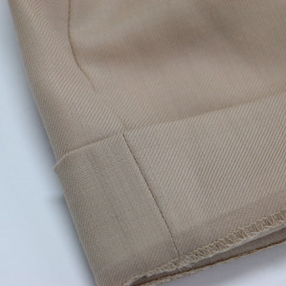 23秋冬 ライトカルゼ ベルテッド パンツ / ワイド 2タック Aライン ウール