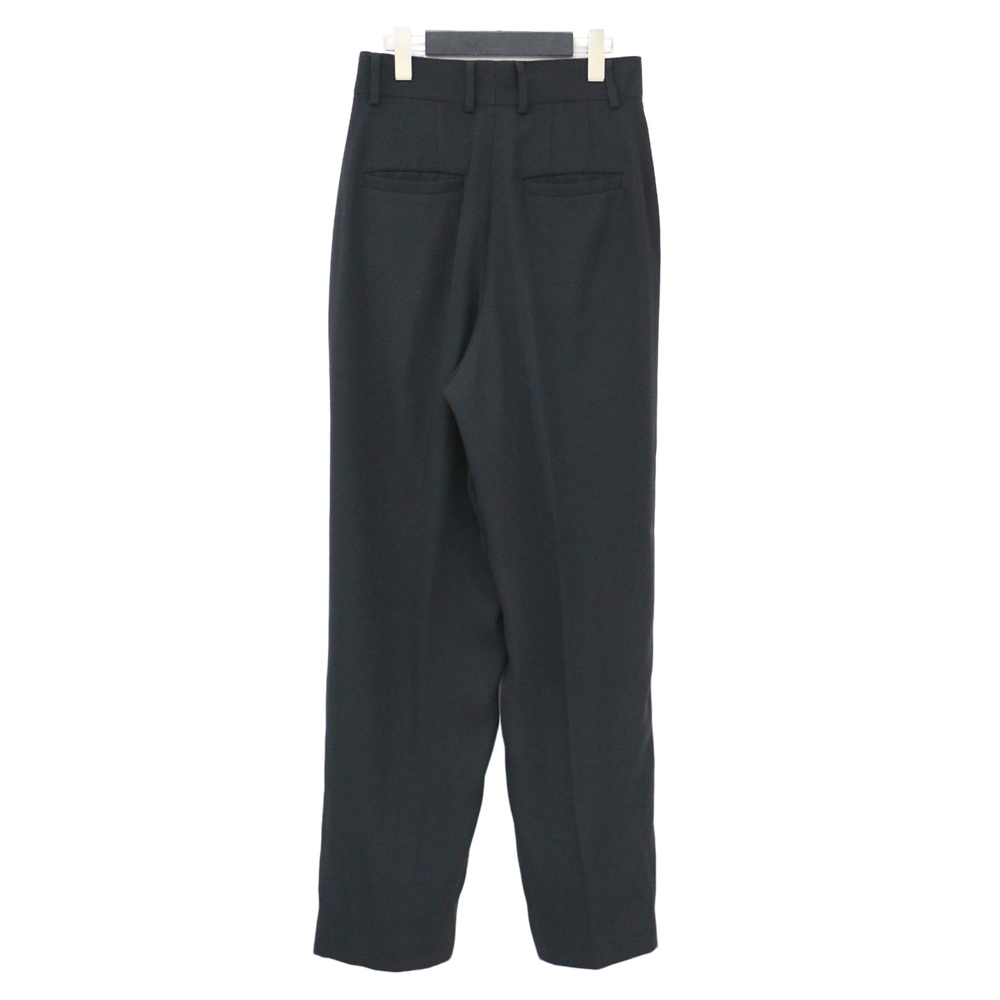 ジョーゼット タック パンツ / ハイウエスト テーパード センタープレス