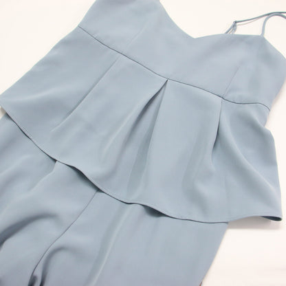 24春夏 パフィーツイル ペプラム オールインワン / ワイドパンツ キャミソール フレア タック ギャザー