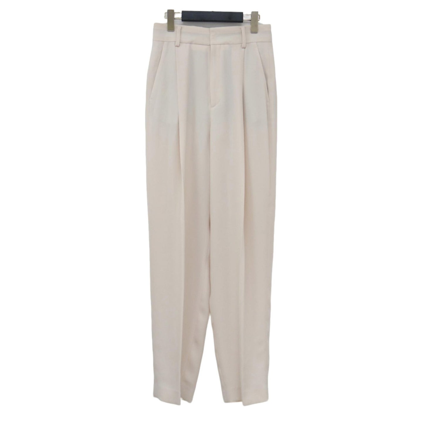 ジョーゼット タック パンツ / GEORGETTE TUCK PANTS ハイウエスト テーパード センタープレス