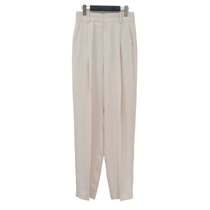 ジョーゼット タック パンツ / GEORGETTE TUCK PANTS ハイウエスト テーパード センタープレス