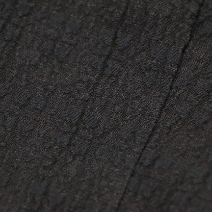 22秋冬 バブルジャガード パフスリーブ ブラウス / プルオーバー 長袖 スクエアネック クロップド丈 コットン