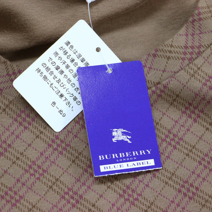 チェック柄 パフスリーブ Tシャツ / 半袖 ショートスリーブ クルーネック ロゴ フリル ティアード コットン