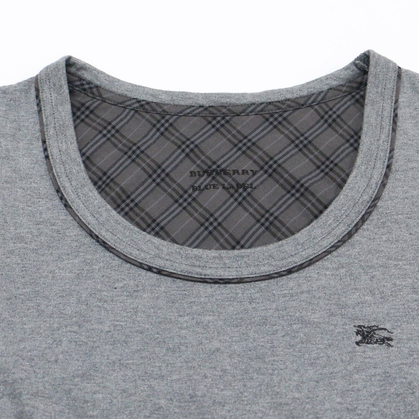 ティアード パフスリーブ チュニック カットソー / Tシャツ 半袖 ショートスリーブ チェック ホースマーク 刺繍 コットン
