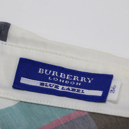 チェック シャツ ワンピース / ミニ丈 膝上 パフスリーブ 半袖 ホースマーク 刺繍 フリル ティアード コットン