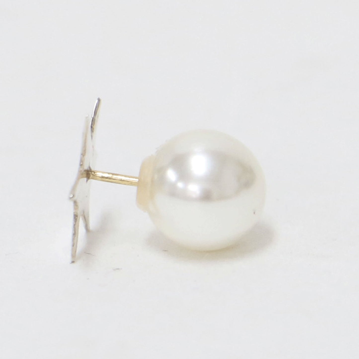 スター パールキャッチ ピアス / 両耳用 K18ポスト SV925