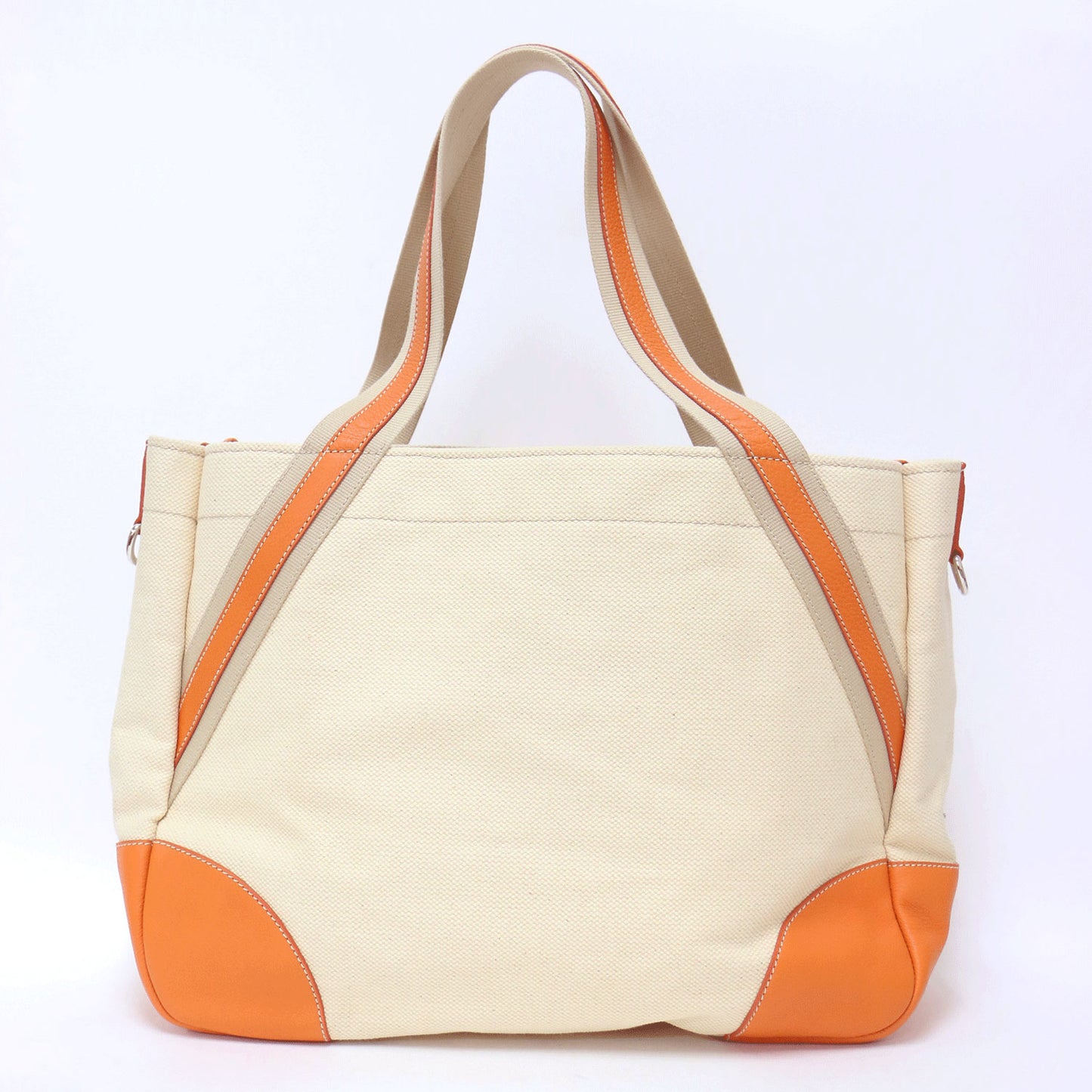 キャンバス レザー コンビ トートバッグ BR2971 / 肩掛け ショルダー タツノオトシゴ 魚 モチーフ