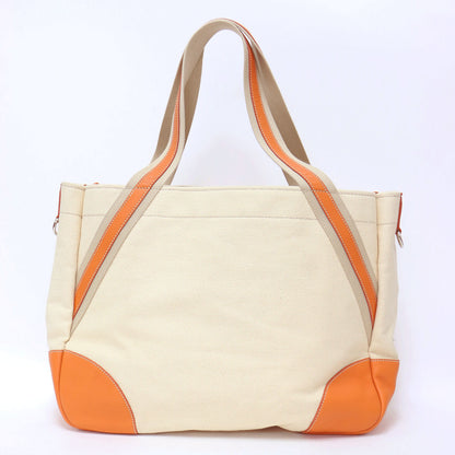 キャンバス レザー コンビ トートバッグ BR2971 / 肩掛け ショルダー タツノオトシゴ 魚 モチーフ