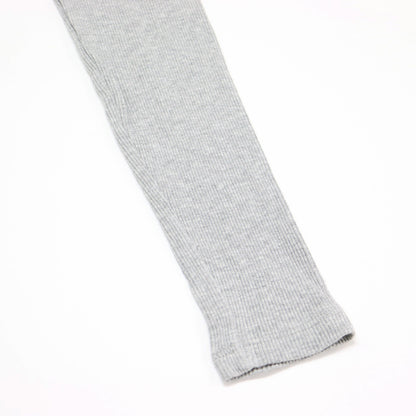 リブ ロング カーディガン / COMPACT RIB FITTERD CARDIGAN ニット 長袖 クルーネック コットン レーヨン