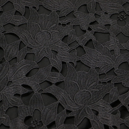 レース コンビ Vネック カットソー / EMBROIDERED TEE ORWYN.E プルオーバー フレンチスリーブ コットン