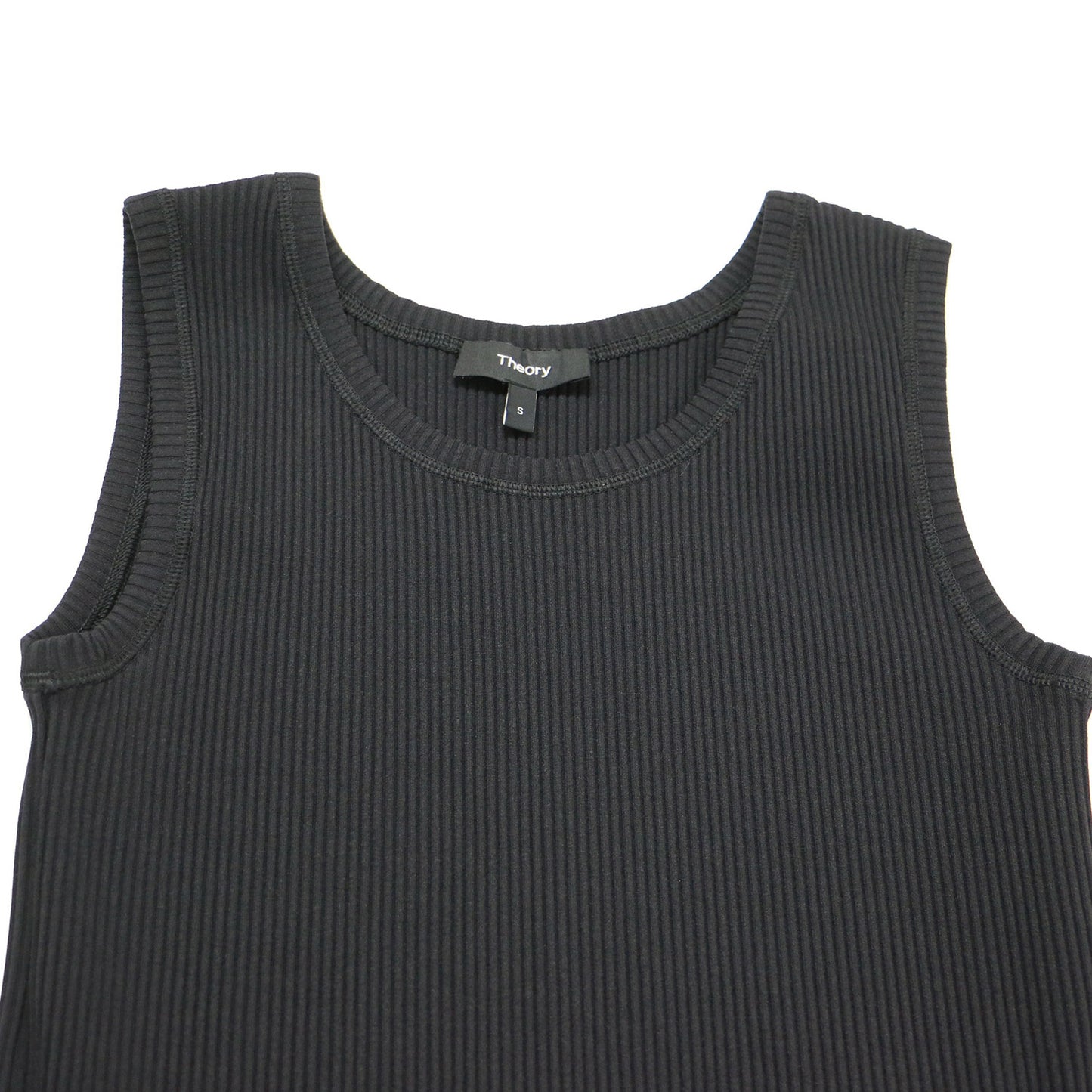 プリーツ ノースリーブ ワンピース / BELSAY.RIB VINESSI ロング丈 コンビ 切替 リブ