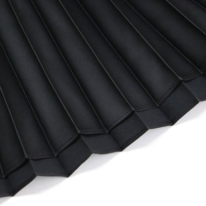 プリーツ ノースリーブ ワンピース / BELSAY.RIB VINESSI ロング丈 コンビ 切替 リブ