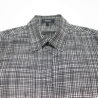 ジオメトリック柄 シャツ ワンピース / GEOMETRIC PRINT BELTED SHIRT DRESS ロング丈 長袖 ロープベルト スリット