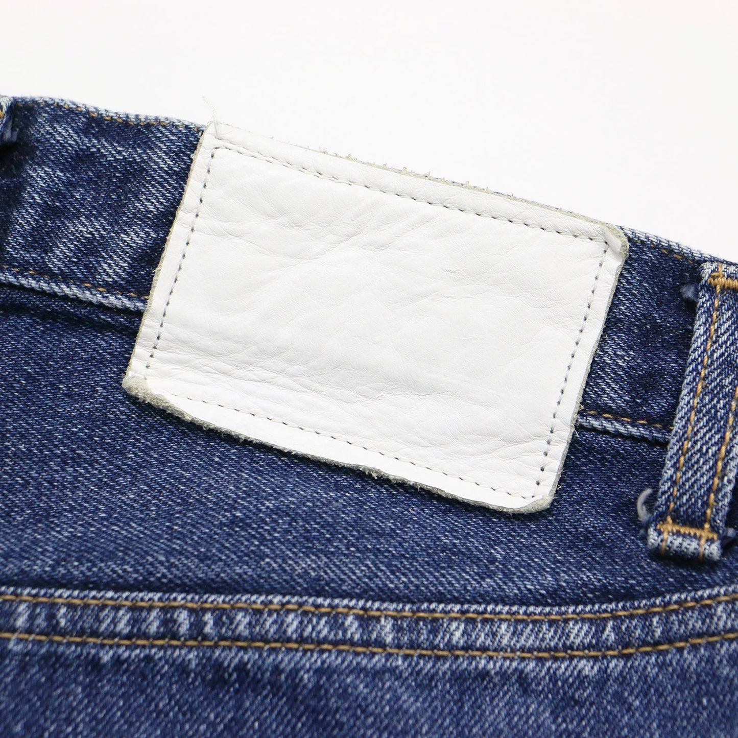コットン デニム ブーツカット パンツ / センタープレス 5ポケット ナノバブル加工
