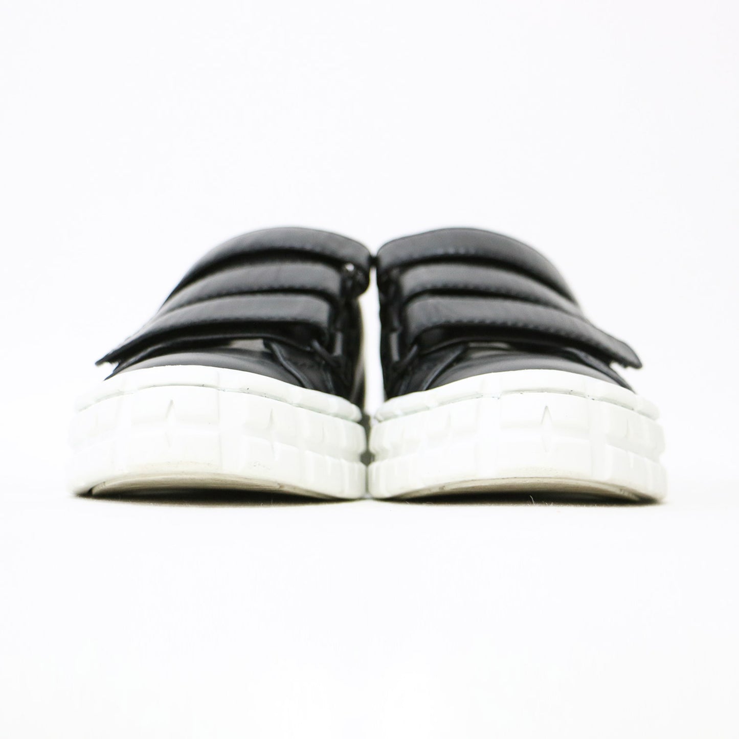 レザー ベルクロ スニーカー / ローカット マジックテープ マット