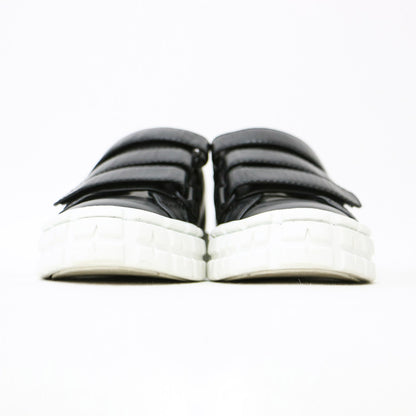 レザー ベルクロ スニーカー / ローカット マジックテープ マット