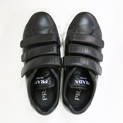 レザー ベルクロ スニーカー / ローカット マジックテープ マット