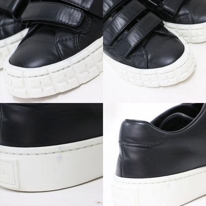 レザー ベルクロ スニーカー / ローカット マジックテープ マット