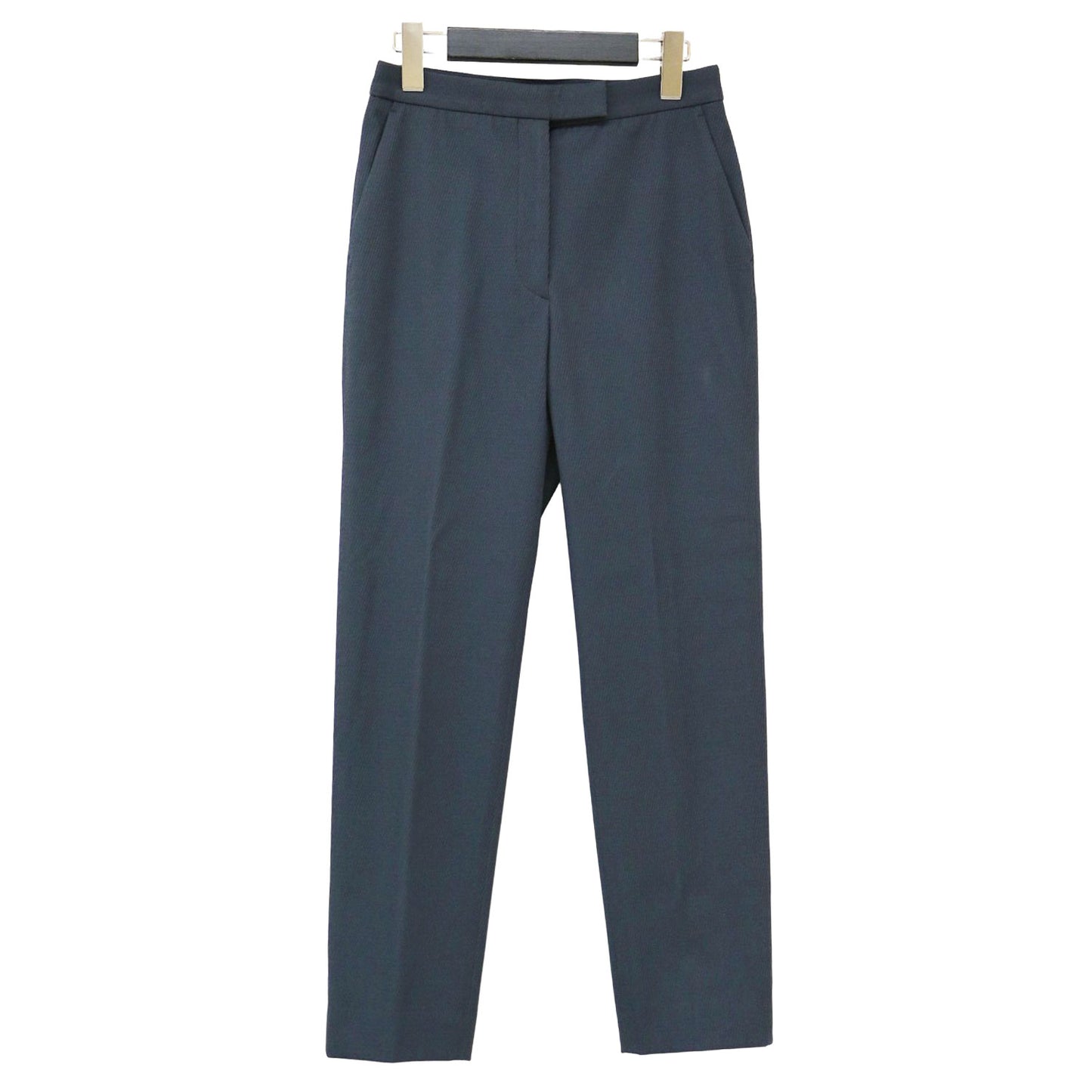 24春夏 ビッグカルゼ バックスリット パンツ / シガレットパンツ スラックス テーパード センタープレス ストレッチ
