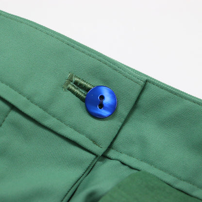 ドライ ツイル セミワイド クロップド パンツ / ハイウエスト ストレッチ ウォッシャブル
