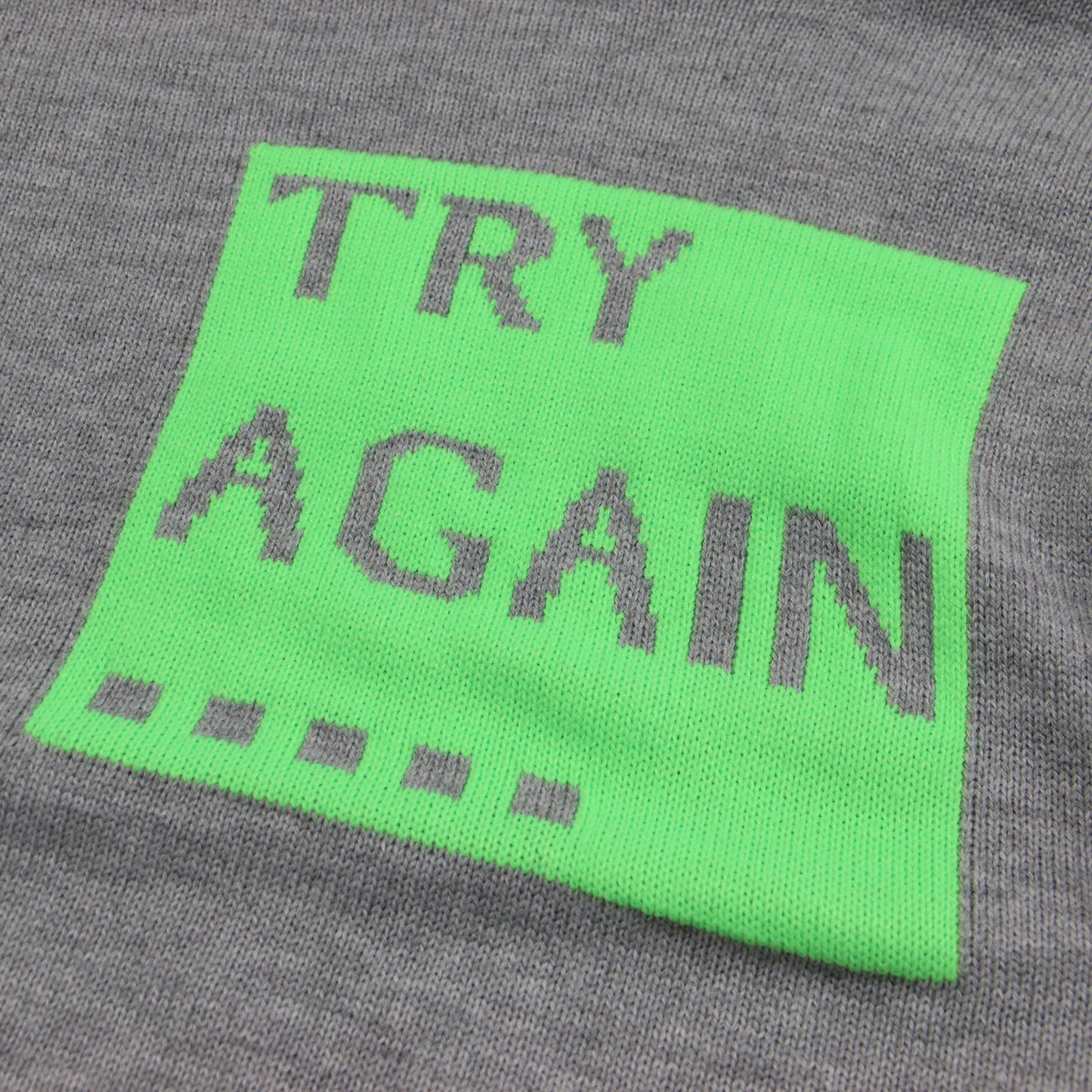 24秋冬 ネオンカラー ワイドスリーブ ニット / TRYAGAIN プルオーバー 長袖 タートルネック クロップド丈